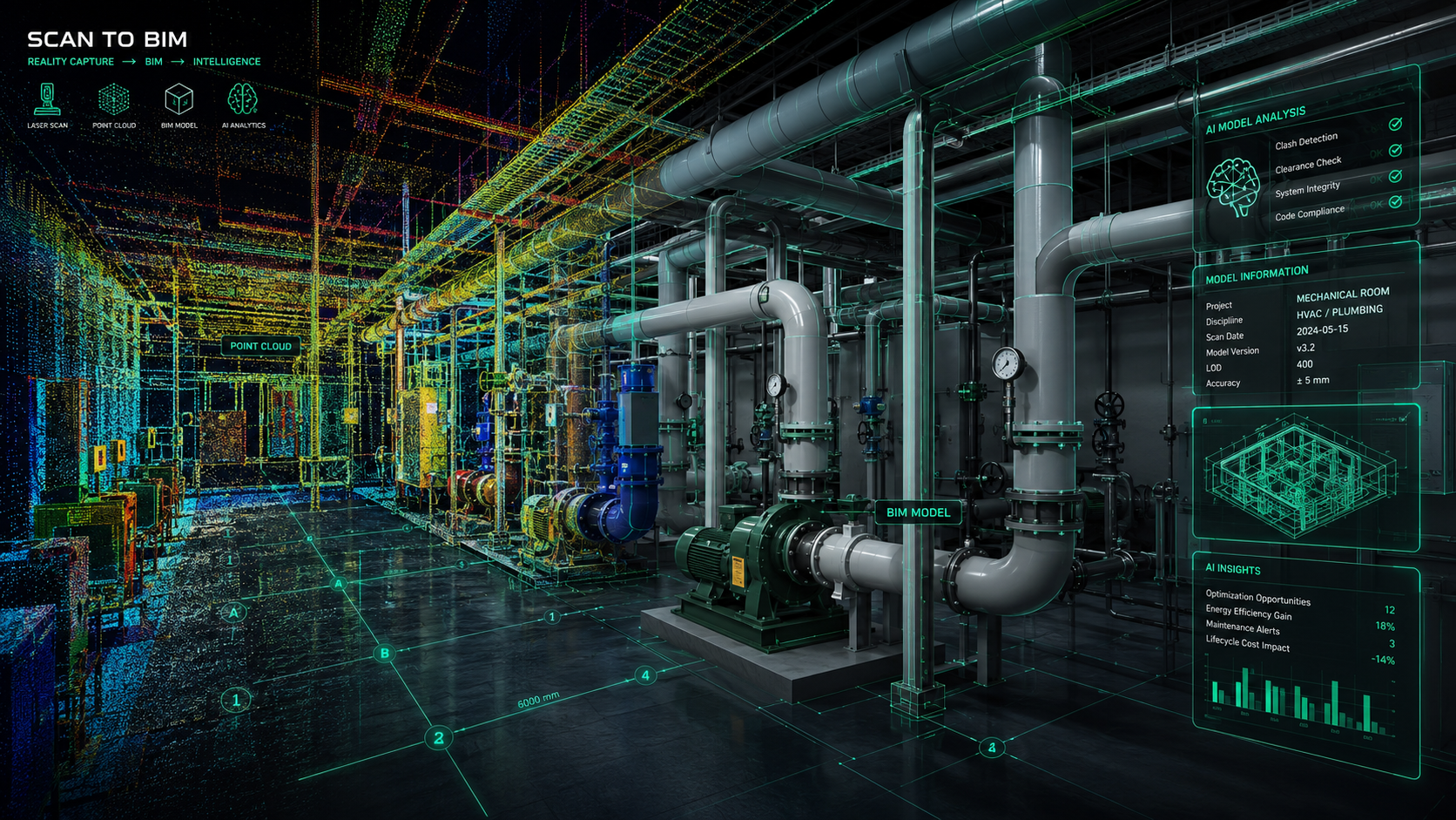 BIM model quality audit and clash detection report